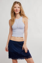 Free People Party Crashers Half Slip Deep Iris