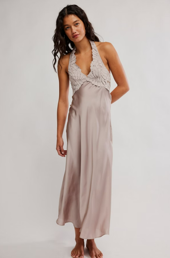 Free People Petal Party Midi Dress – Golden