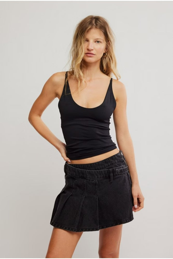 Free People Seamless V-Neck Cami Black