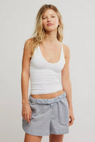 Free People Seamless V-Neck Cami White