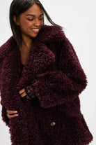 Free People Sophie Peacoat Grape