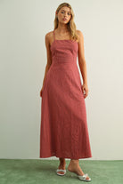 GOLDEN Brilynn Gingham Dress Red