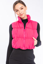 GOLDEN Brittany Nylon Vest Fuchsia