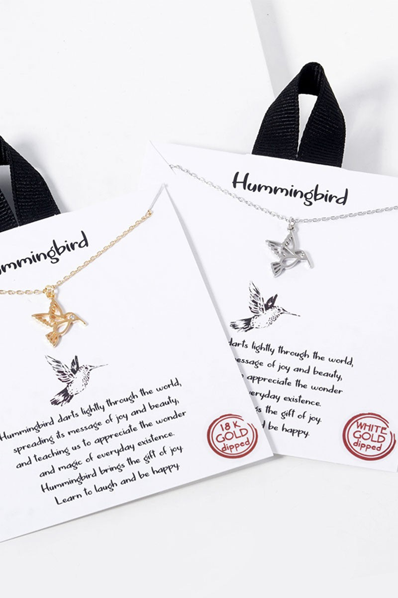 GOLDEN Hummingbird Necklace