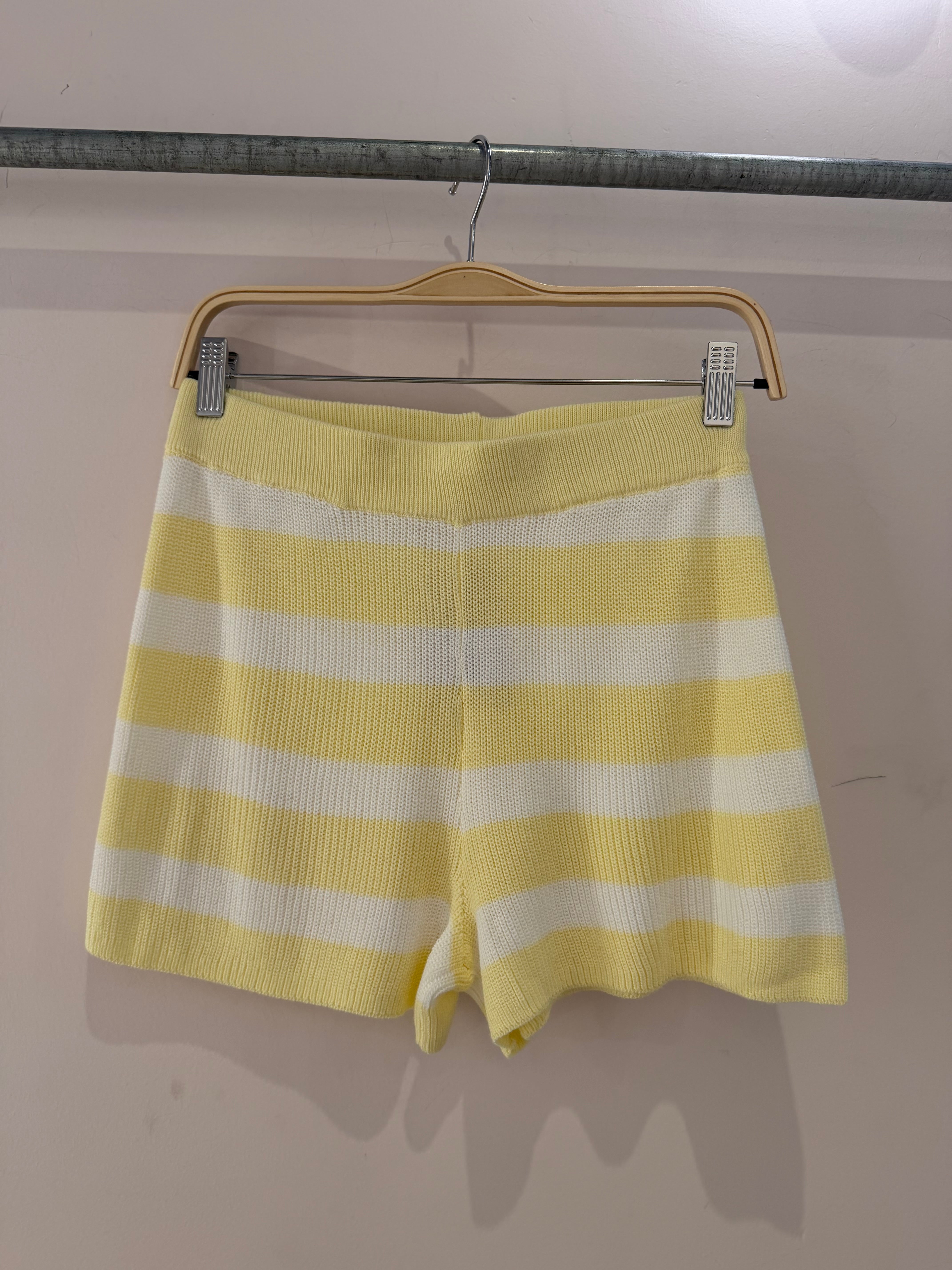 GOLDEN Lorenza Striped Shorts