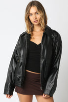 GOLDEN Nerissa Vegan Leather Jacket