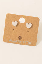 GOLDEN Piaf Mini Heart Stud Earrings
