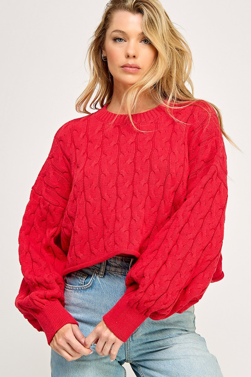 GOLDEN Saleka Cable Sweater