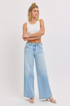 GOLDEN Uma Low Rise Wide Leg Jeans