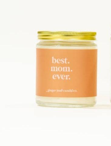 Ginger June Candle Co. Best Mom Ever - Clear