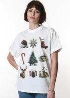 Girl Dangerous Holiday Tee White