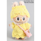 Girly Crochet Dress Hat Purse Doll Outfit Yellow