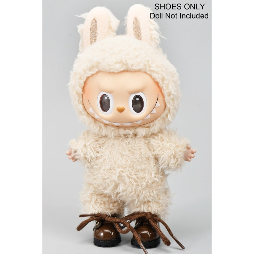 Girly Monster Patent Doc Boots Brown