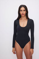 Good American Scuba Scoop Long Sleeve Bodysuit