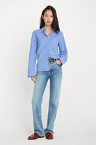 Good American Soft Tech Good True Straight Jeans in Indigo1214