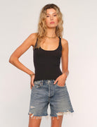 Heartloom Pike Top Black