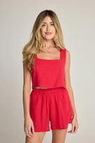 Sunday Ritual Lucia Top Cherry