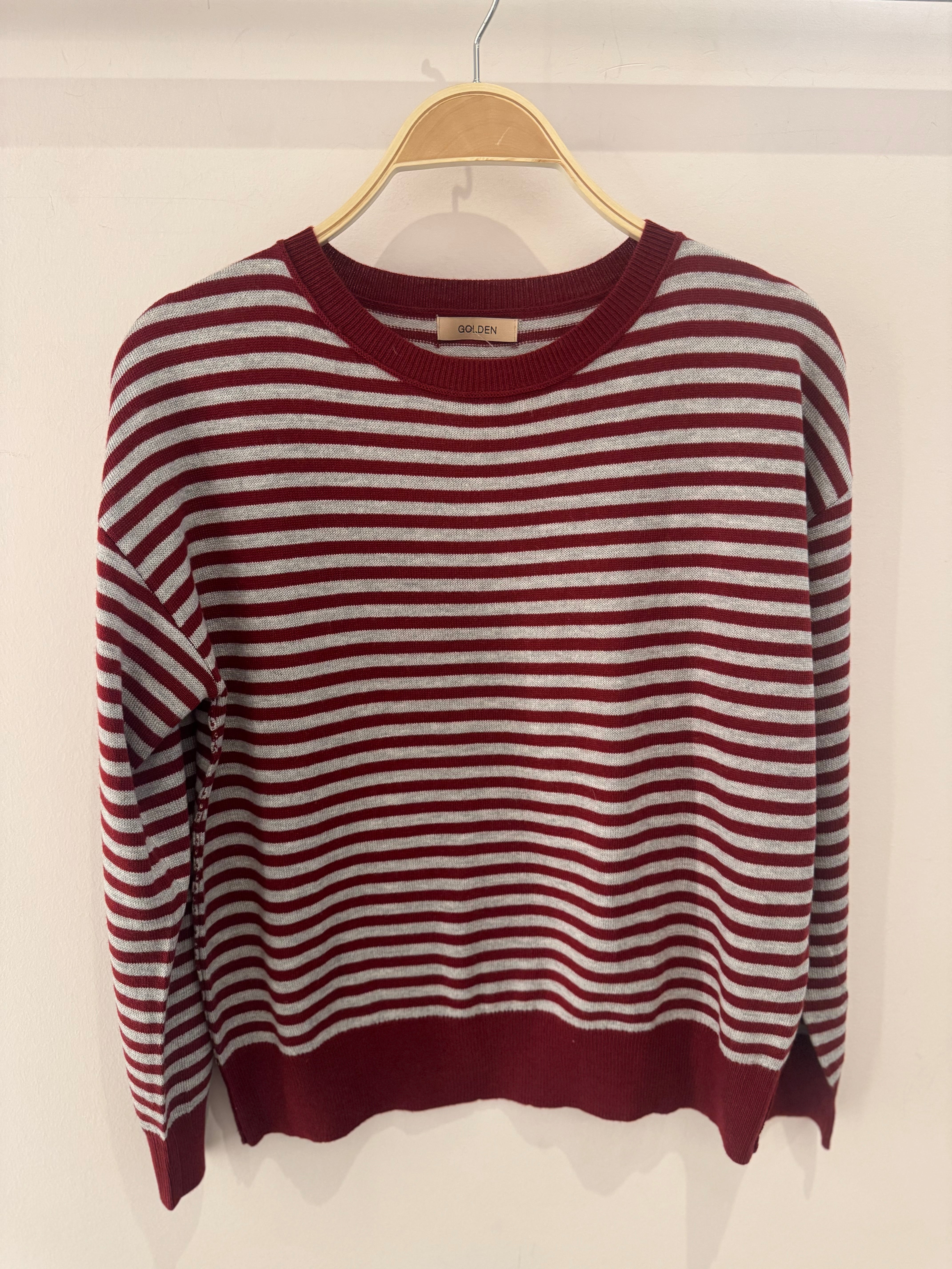 GOLDEN Dominique Striped Sweater Top