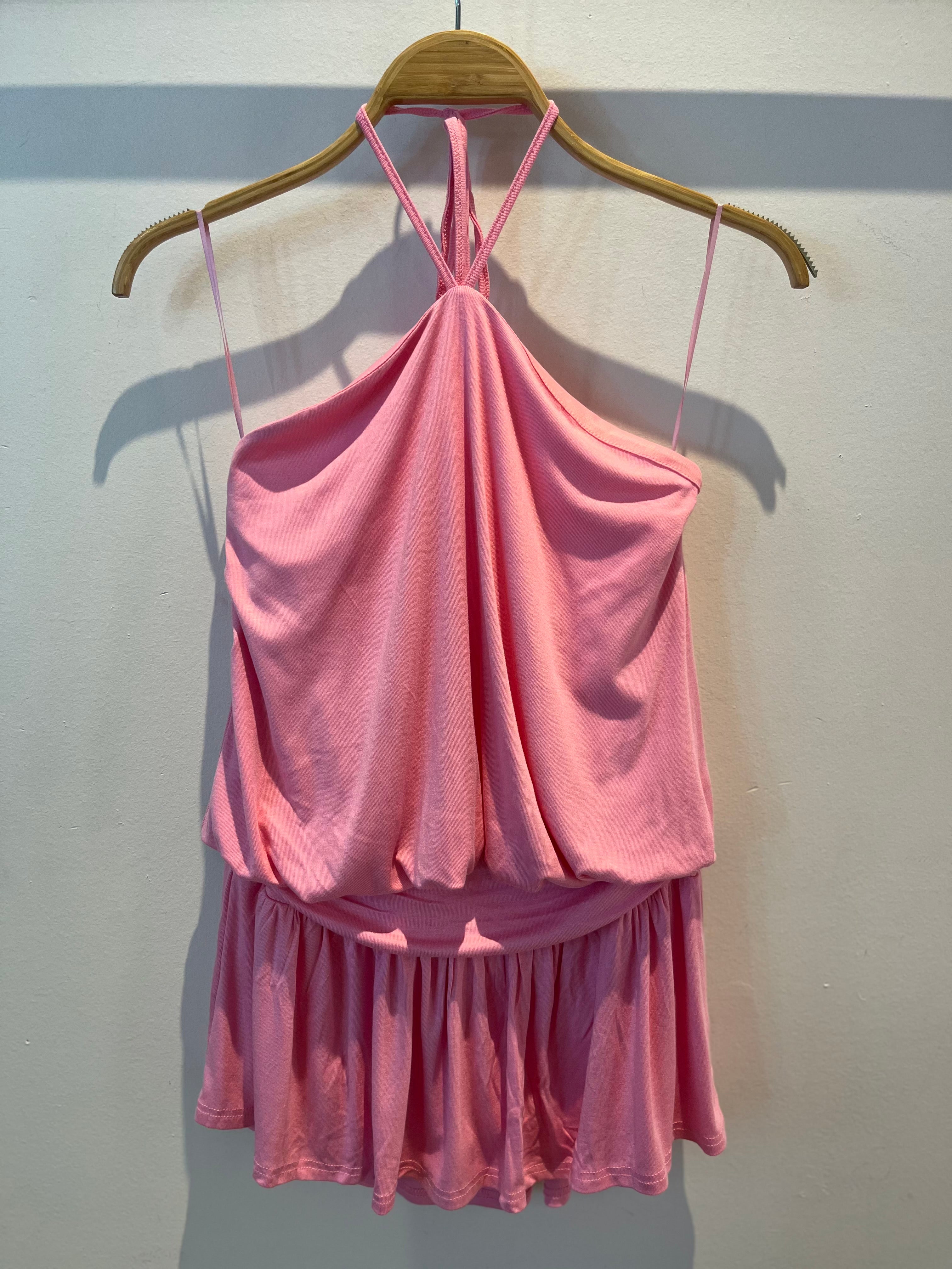 GOLDEN Phillip Halter Mini Dress