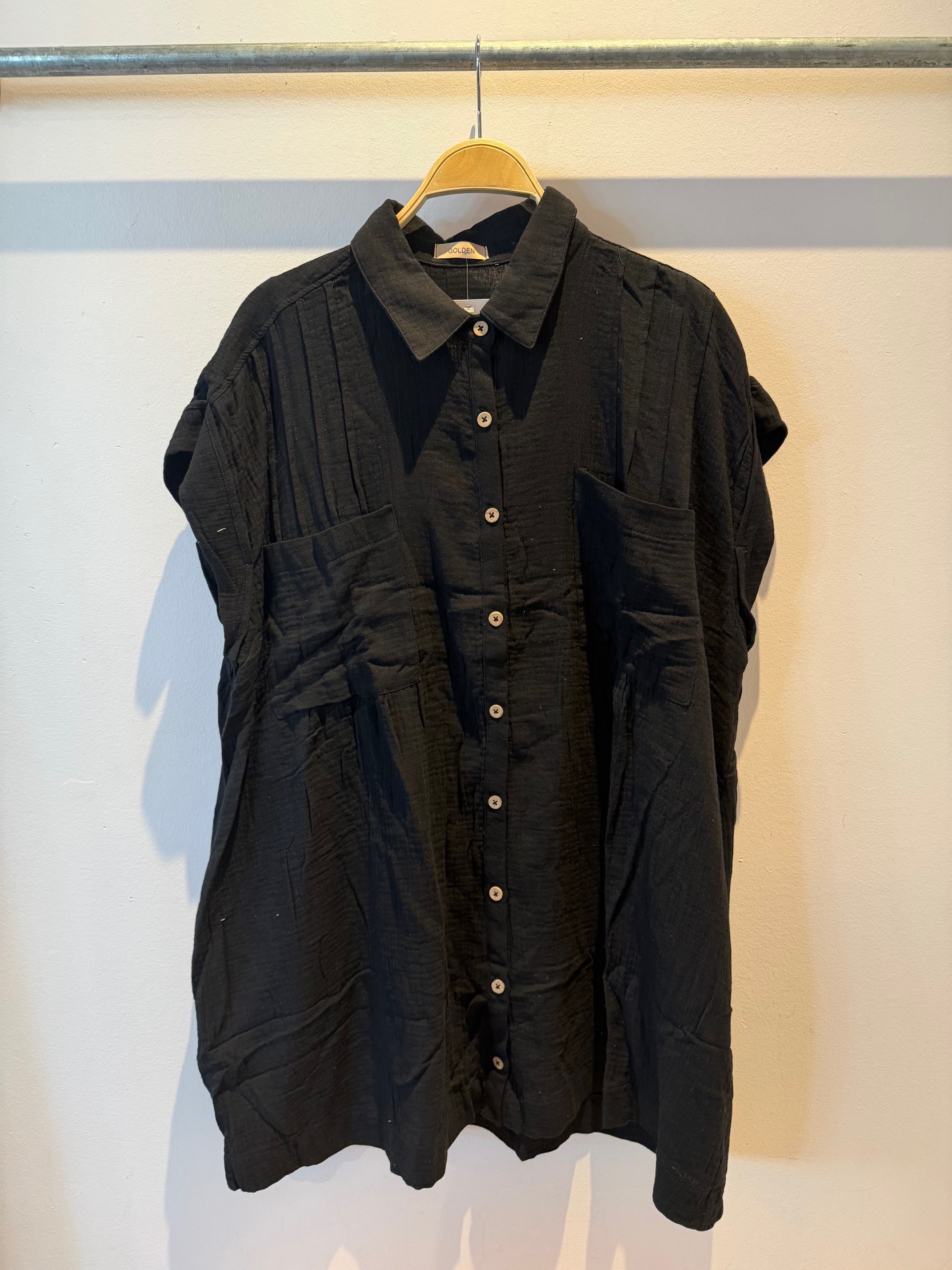 GOLDEN Fenna Woven Mini Dress