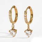 JOSSLYN by Wall to Wall 18K Stainless Steel Tarnish Free Crystal Earrings | 40E471