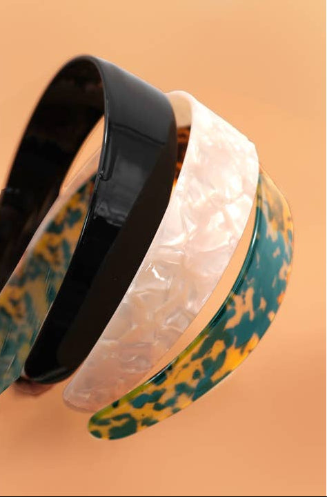 JOSSLYN by Wall to Wall Acetate Wide Hair Band Headband