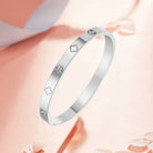 JOSSLYN by Wall to Wall Non-Tarnish Waterproof Stainless Steel Bangle | 40B5154