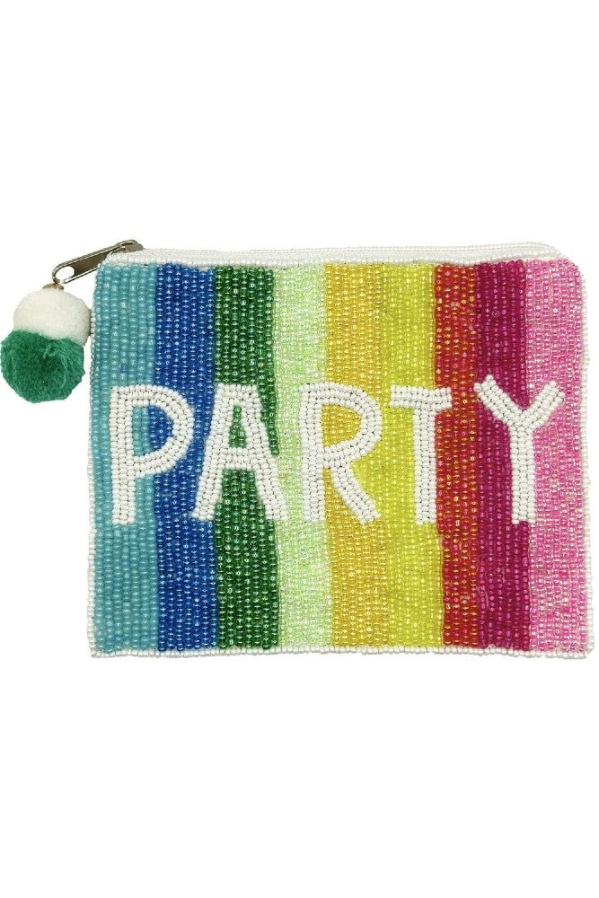 GOLDEN Stripe Party Pouch