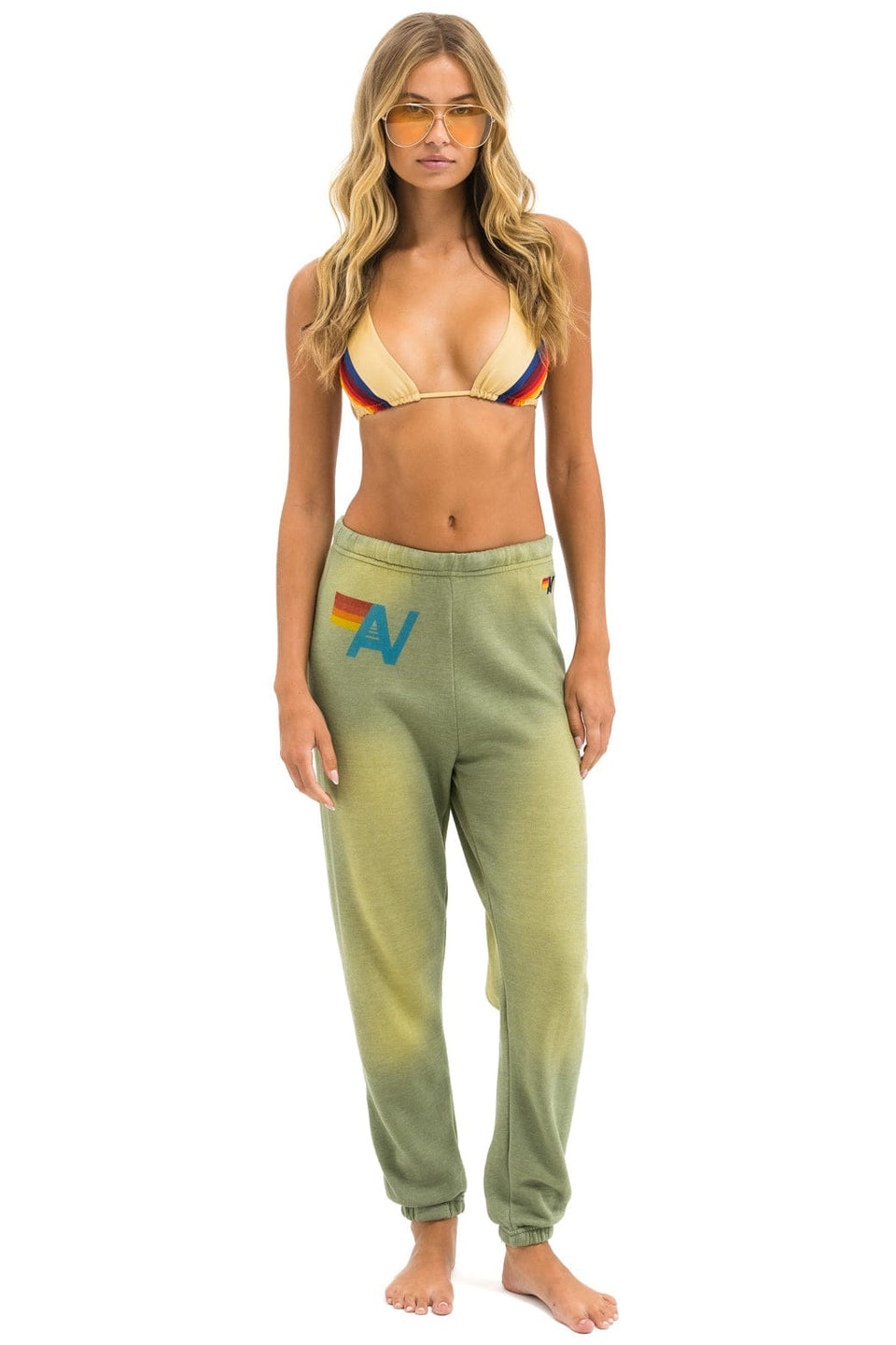 Aviator Nation Vintage Logo Sweatpant Faded rmy