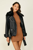 Line & Dot Moto Leather Jacket