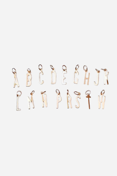 farrah b Jewelry Plain Gold Letter Charms