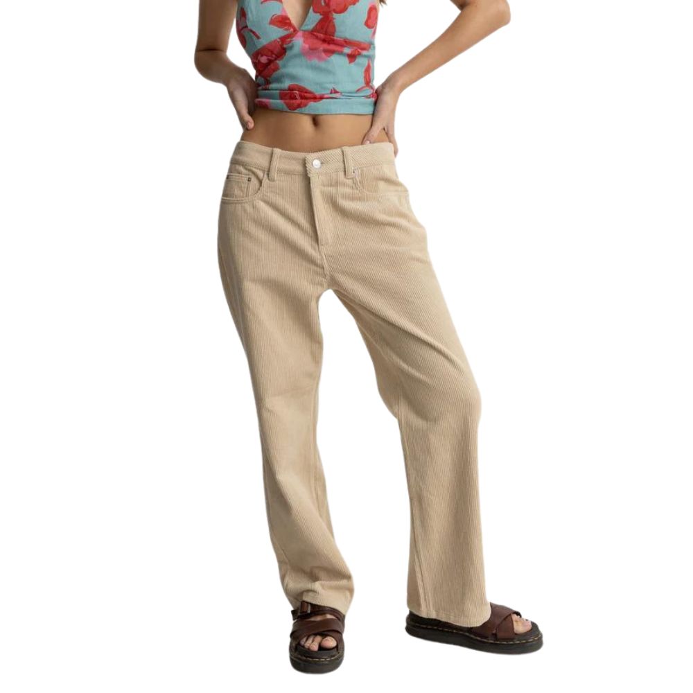 Rhythm Chloe Low Rise Pant Cream
