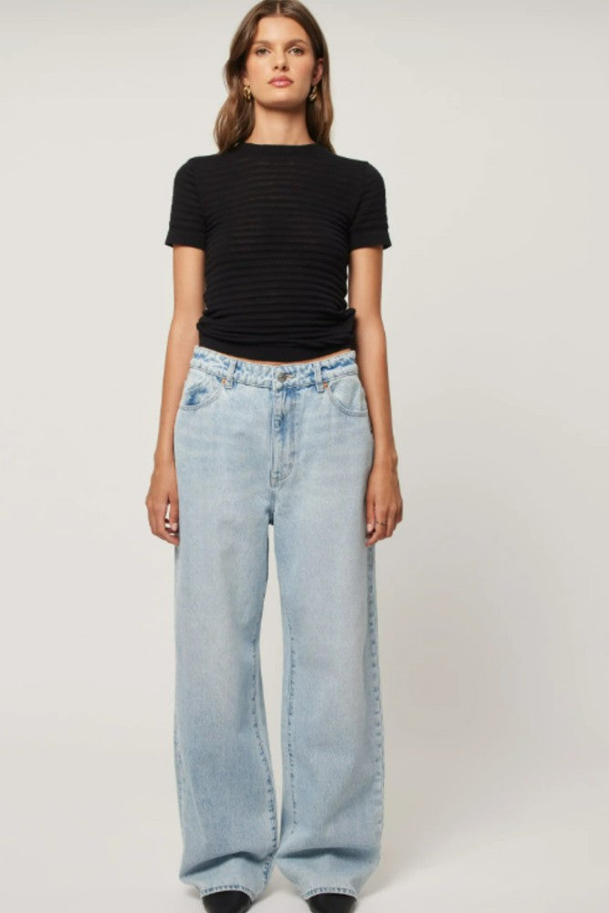 Rolla's Super Loose Longbeach Jeans in Light Vintage Blue