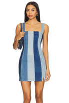 Show Me Your Mumu Coronado Corset Dress Shady Indigo Stripe