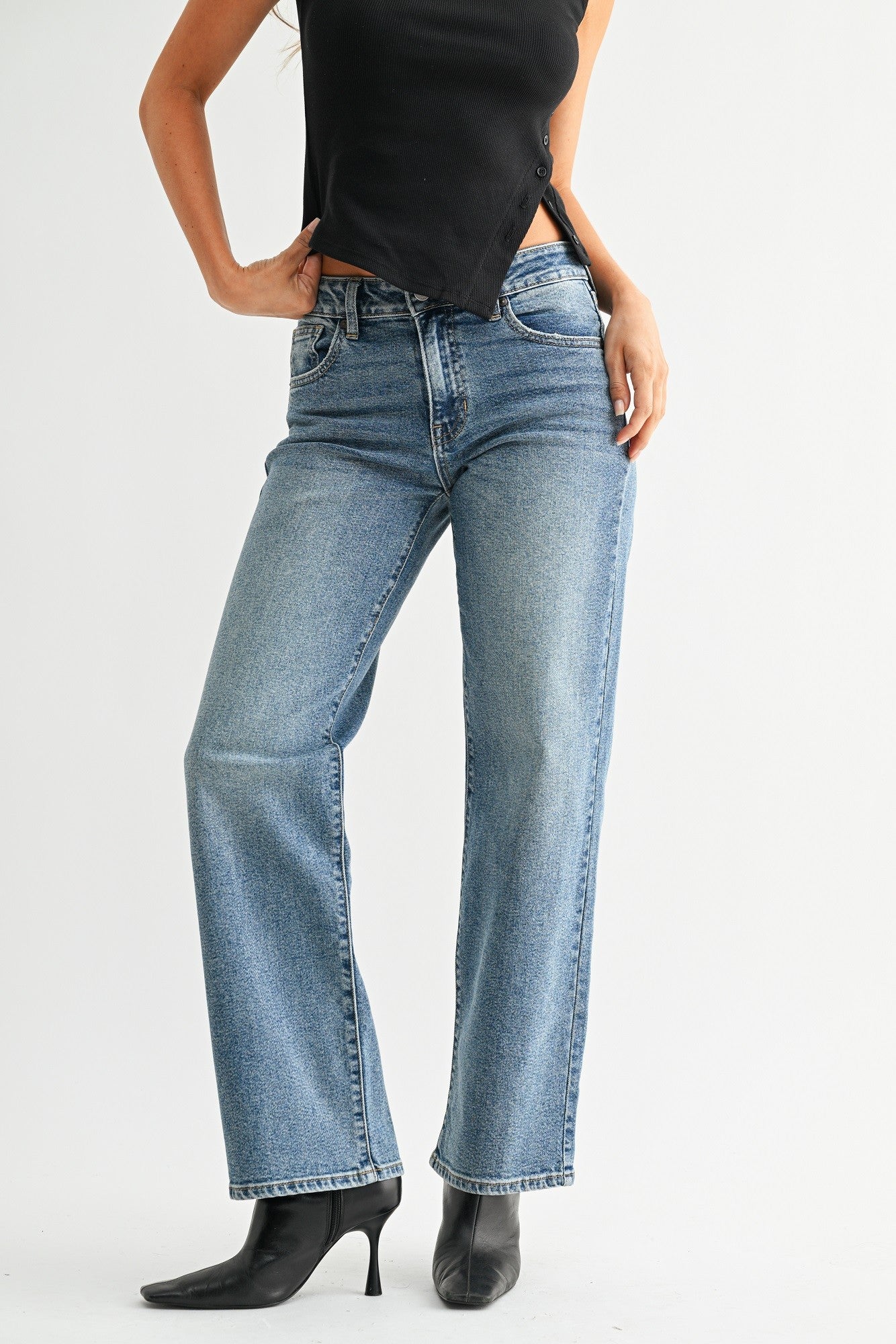 SJG Loose Low Rise Stretch Straight