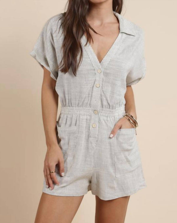 Sadie & Sage Mojave Buttoned Romper