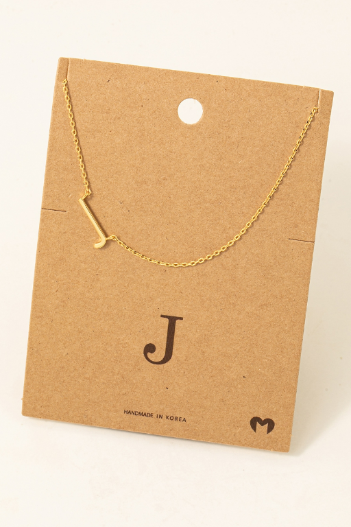 GOLDEN Astrid Initial Necklace Gold