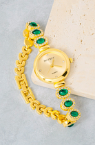 YAZ. Emerald Round Bracelet Watch