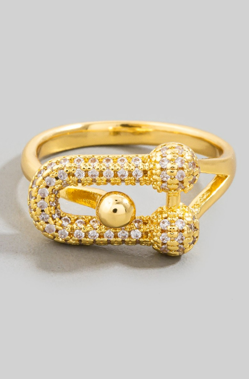 YAZ. Abstract Ornate Art Ring