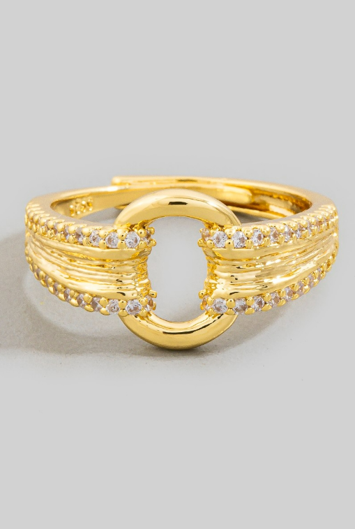 YAZ. Ornate Buckle Ring