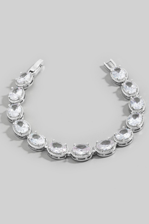YAZ. Ornate Krystal Oval Bracelet