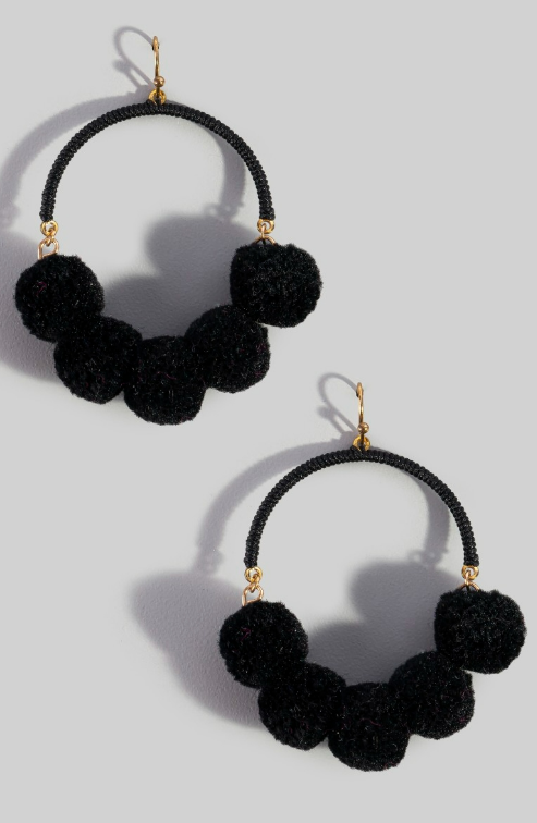 YAZ. Bold Art Pom Earring