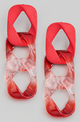 YAZ. Wildly Hued Chunky Link Earrings by YAZ.