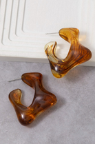 YAZ. Amorphous Colored Resin Earrings