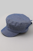 YAZ. Pony Tail Denim Cabbie Hat Denim