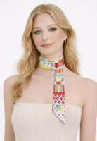 YAZ. Story Tiles Skinny Scarf