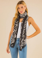 YAZ. Animal Design Rectangle Scarf