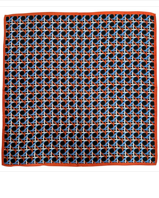 YAZ. Basket Weave Pattern Print Scarf