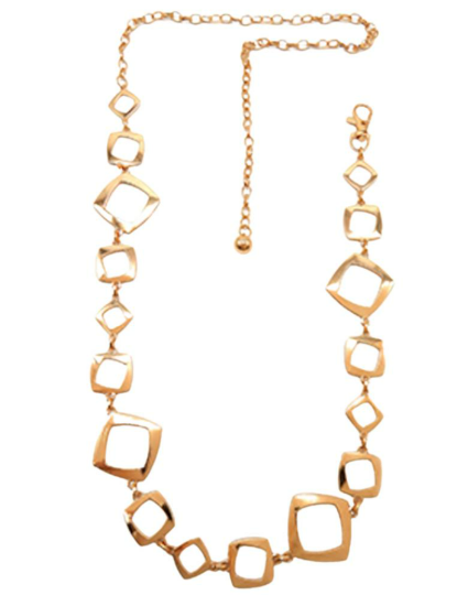 YAZ. Metal Square Chain Belt