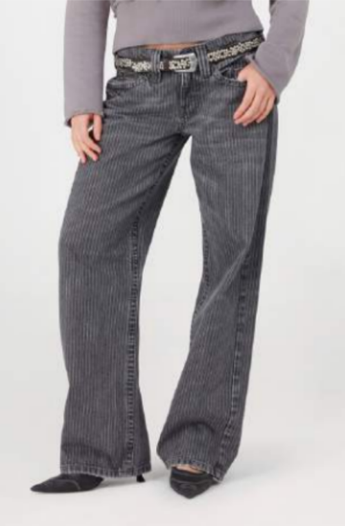 BDG Kayla Pinstripe Jeans in Black